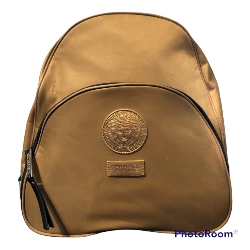 VERSACE Parfums Gold Brown Backpack